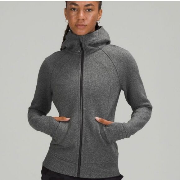 Lululemon Grey Full Zip Scuba Hoodie - Picture 1 of 8